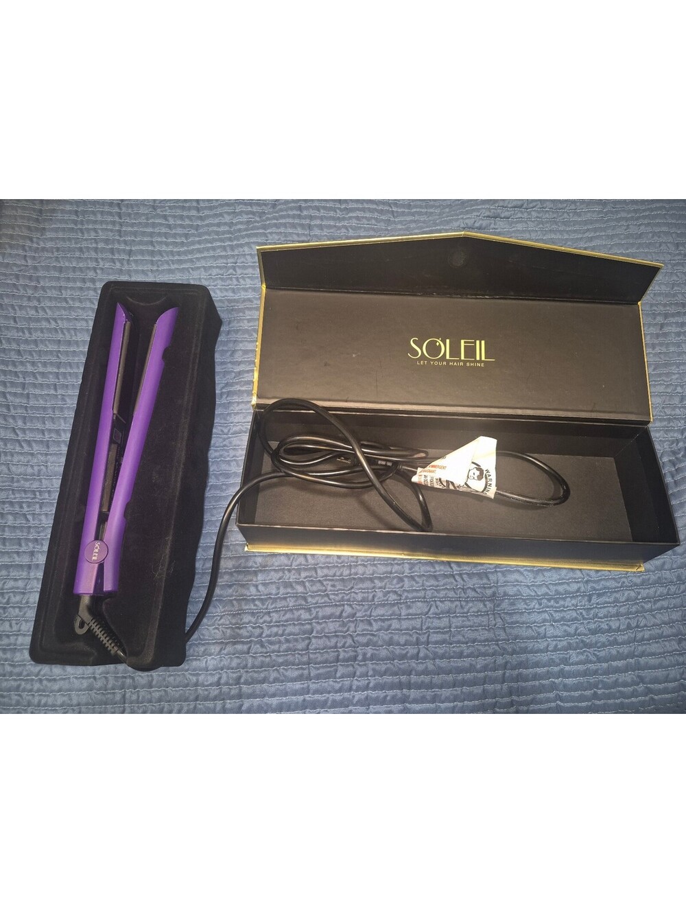 Soleil Professional Ceramic Flat Iron - Purple